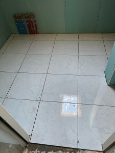 Photo de galerie - Pose de carrelage 