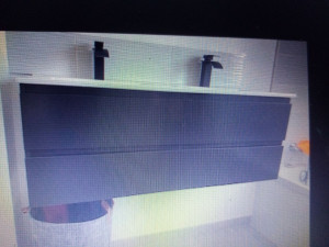 Photo de galerie - Pose meuble sdb suspendu double vasques