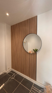 Photo de galerie - Pose de tasseaux & Miroir 
