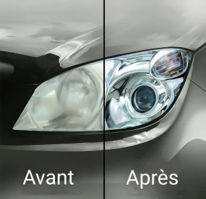 Photo de galerie - Rénovation optiques de phares 