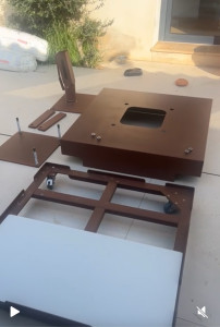 Photo de galerie - Montage parasol 350kgs