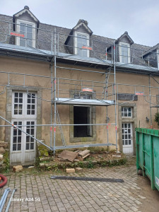 Photo de galerie - Location et pose d'échafaudage possible aussi avec mon associé 
