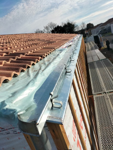 Photo de galerie - Dalle nantaise en zinc naturel