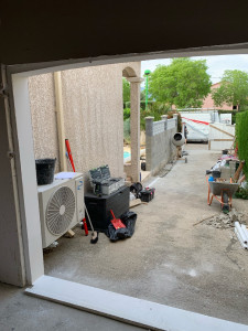 Photo de galerie - Dépose porte de garage basculante 