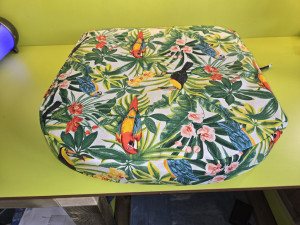 Photo de galerie - Réalisations de housse pour fauteuil avec fermetures pour pouvoir les déhousser