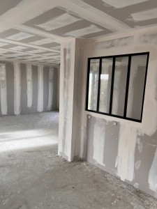 Photo de galerie - Pose de placo
pose d’une verrière 