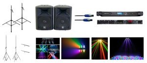 Photo de galerie - Pack Soirée Clé en Main – Son + Lumières – 30 à 100 Personnes - 145 euros