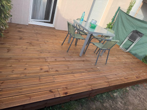 Photo de galerie - Pose de terrasse APRÈS. 