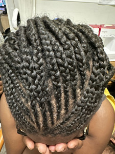 Photo de galerie - Nattes collées avec rajout 