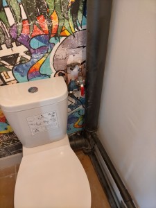 Photo de galerie - Pose WC et modifications des alimentations d'eau en cuivre