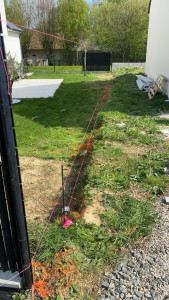 Photo de galerie - Cloture rigide 23M avec sous bassement en 50