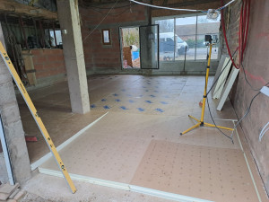 Photo de galerie - Préparation isolation pour coulage dalle en béton 
