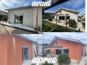 Photo de galerie - Finition d'une facade