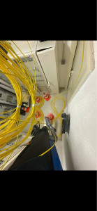 Photo de galerie - Installation fibre optique milieu hospitalier