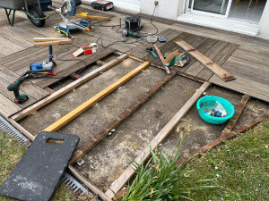 Photo de galerie - Réfection d’une terrasse en bois 