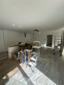 Photo de galerie - Peinture complète blanc velours de 90m2