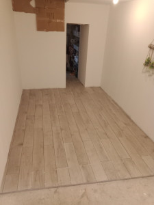 Photo de galerie - Carrelage imitation parquet 