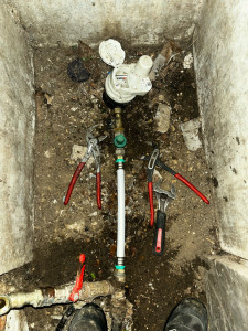 Photo de galerie - Dépannage plomberie fuite sur réseau eau froide 