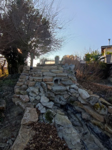 Photo de galerie - Création de cascade de bassin 