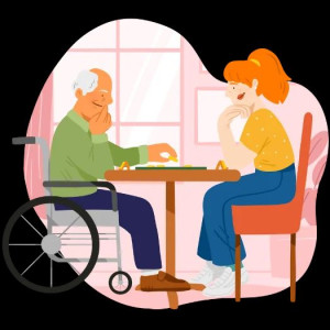 Photo de galerie - Aide à la toilette nursing  présence de nuit





