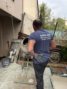 Photo de galerie - Utilisation de la bétonnière 