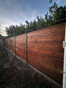 Photo de galerie - Pose de clôture bois