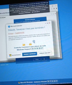 Photo de galerie - Arnaque: fausse assistance technique à distance
