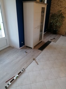 Photo de galerie - Pose de parquet flottant PVC 