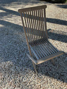 Photo de galerie - Restauration totale de chaise de salon de jardin en teck