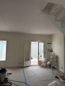 Photo de galerie - Rénovation peinture d’un salon