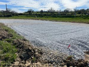 Photo de galerie - Empierrement + poses de drain