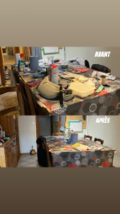 Photo de galerie - Nettoyage complet d’un appartement, du sol au plafond en passant par le rangement 