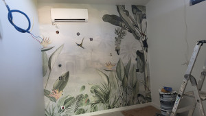 Photo de galerie - Pose de tapisserie 