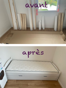 Photo de galerie - Montage un lit de deux places 