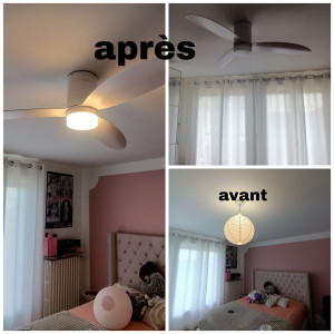 Photo de galerie - Installation d'un ventilateur au plafond ?