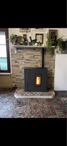 Photo de galerie - Pose poêle à granulé 