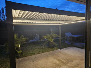 Photo de galerie - Fin montage d'une pergola pour un client de Challans