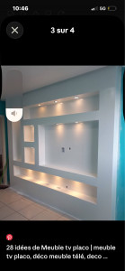 Photo de galerie - Création niche avec led 