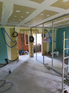 Photo de galerie - Plafond placo
Cloison de séparation chambre 
