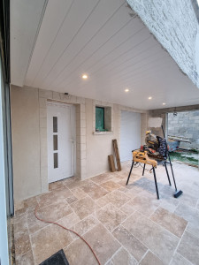Photo de galerie - Ravalement + sous balcon en pvc 