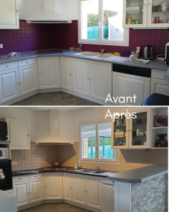 Photo de galerie - Rénovation de la faïence d'une cuisine 