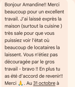 Photo de galerie - Premier essai chez mes clients.
