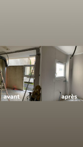 Photo de galerie - Fermeture propre et rapide effectué ici par un doublage avec une isolation thermique en 120mm.