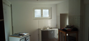Photo de galerie - Pose cloison placo avec isolation,pose meuble de cuisine Complet + carrelage ,peinture