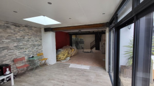 Photo de galerie - Ouverture de 2 murs porteurs, 4 HEB. 