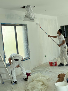 Photo de galerie - Peinture plafond et mur à pessac 