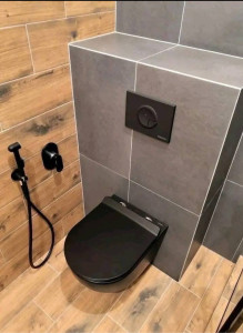 Photo de galerie - Création une toilette suspendue