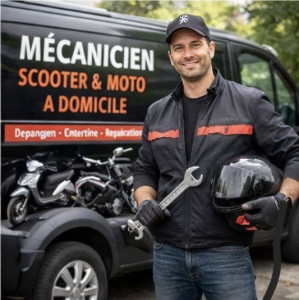 Photo de galerie - Service de mécanique scooter et moto à domicile. Véhicule équipé et outillage professionnel pour intervenir rapidement chez vous ou sur votre lieu de panne.
