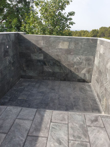 Photo de galerie - Piscine carrele en pierres de Bali