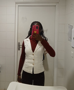 Photo de galerie - Haut en lin sur mesure 